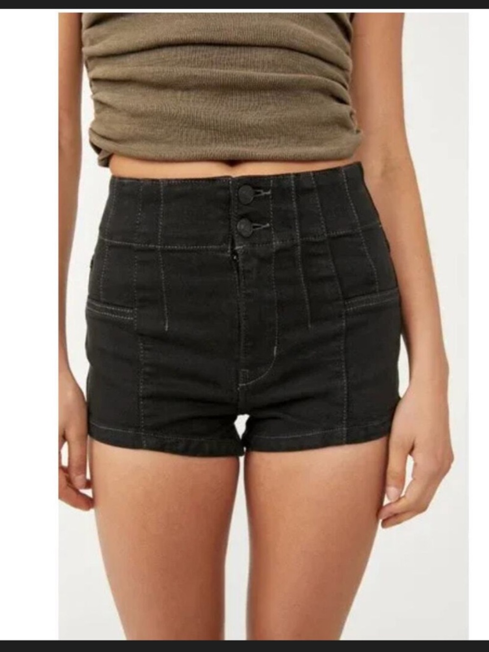 We the Free Shorts - black Jayde High-Rise Shorts